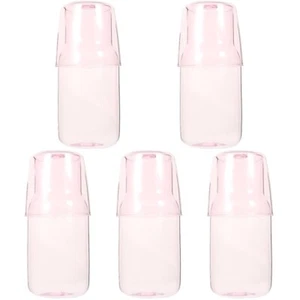 5 Sets Glass Cooler Office Water Carafe with Cup for Nightstand Pitcher - Picture 1 of 12