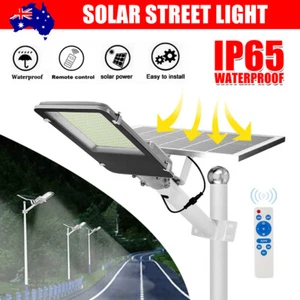 850W Solar Street Lights Outdoor Garden Yard LED Flood Light Remote Control Lamp - Picture 1 of 12