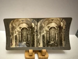 Vintage Carved Pulpit Of Taxco Church Mexico Stereoview - Picture 1 of 2