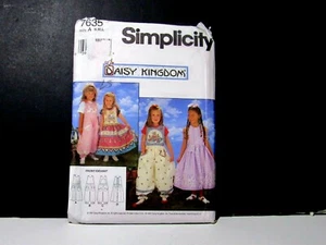 Simplicity 7635 Daisy Kingdom Dress Jumper with Pockets Cottagecore  - Picture 1 of 4