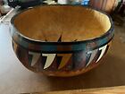 Hand+painted+gourd+bowl+12%22+Native+American+style
