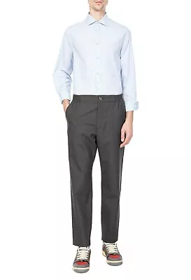 Camisa de vestir Gucci de algodón a cuadros blanca/azul para hombre 39/15,5 581434 9025 Foto 1 de 4