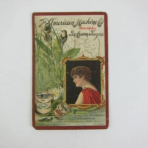 Victorian Trade Card Cincinnati Tin & Japan Co. Ohio Ice Cream Freezer Antique - Picture 1 of 12