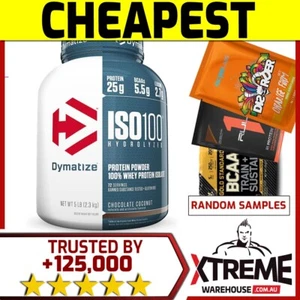 DYMATIZE ISO 100 2.27KG 5lb CHOCOLATE // WPI WHEY PROTEIN ISOLATE HYDROLYZED $ - Picture 1 of 1