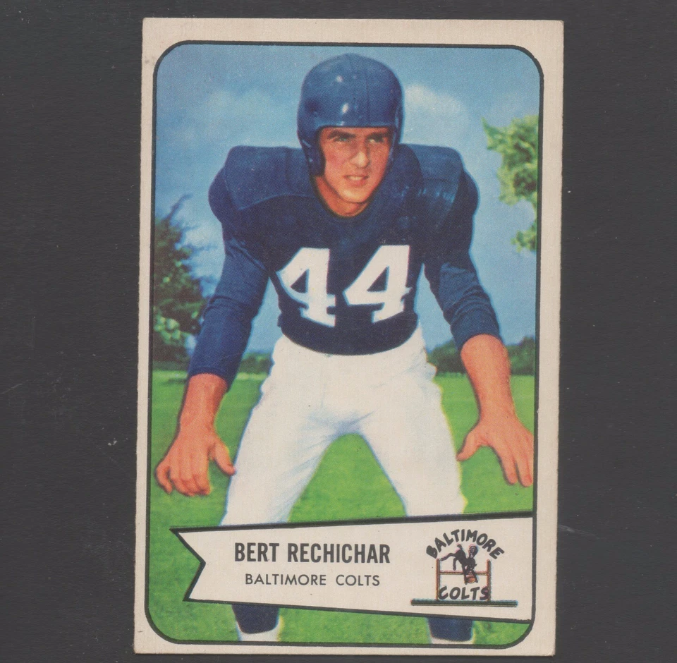1954 Bowman Football Card #26 Bert Rechichar-Baltimore Colts Ex Mint Card - Image 1 of 1