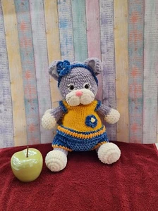 Gehäkelte Katze Spilzeug 37cm - Bild 1 von 3