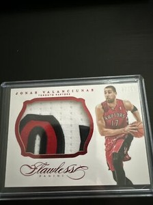 JONAS VALANCIUNAS  2013/14 PANINI FLAWLESS JUMBO  LOGO  PATCH #7/15