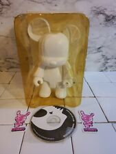 RARE Toy2R 8" Qee DIY BearBearQ White Series Vinyl Figure 2004 CD Included Bear