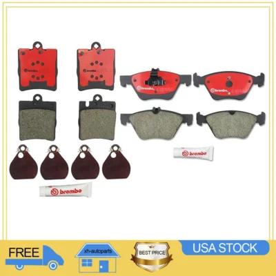 Pastillas de freno delanteras traseras Brembo para Mercedes-Benz E320 2002 2001 2000 1999 Foto 1 de 3