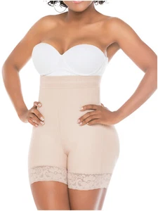 Pantaloncini Shapewear Butt-Lifter Faja controllo pancia senza spalline Fajas Salome 0218 - Foto 1 di 10