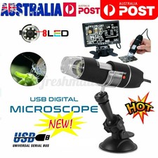 1600X 8 LED Digital USB Handheld Microscope Endoscope Magnifier Camera AU 