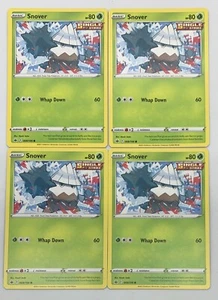 POKEMON TCG Chilling Reign SNOVER x4 4x Juego Común #009/198 Paquete Nuevo Casi Nuevo! - Imagen 1 de 1
