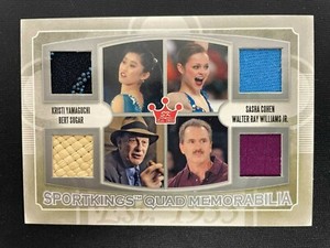 YAMAGUCHI COHEN SUGAR WILLIAMS JR 2013 SPORTSKINGS QUAD MEMORBILIA - *3723