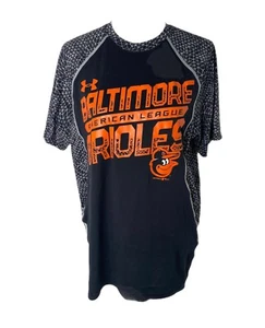 Camisa Baltimore Orioles Under Armour Para Hombre Mediana MLB Negra HeatGear Atlética - Imagen 1 de 8
