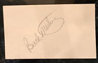 Buck Martinez Autographed Signed 3X5 Index Card Royals Brewers Blue Jays