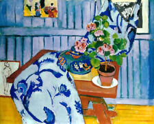 Still life with geraniums by Henri Matisse oil painting printed on canvas L3524