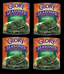 Glory Foods Gewürzt Southern Style Spinat Größe 27 Unzen Dosen (4er Pack) - Bild 1 von 24