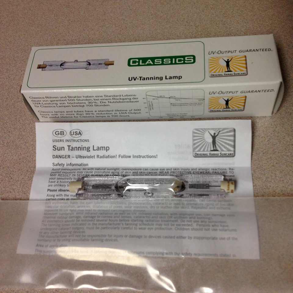 ORIGINAL HANAU CLASSICS SUNCARE UV TANNING LAMP OH C 450 SF 56069899 NEW