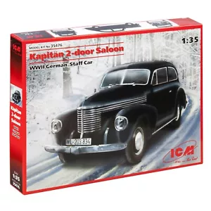 ICM35476 Plastik Modellbausatz Maßstab 1:35 Kapitan 2door Saloon WWII German Staff Car - Bild 1 von 24