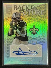Alvin Kamara 2018 Panini Donruss Elite Back To The Future Auto /49 Saints #BFSAK