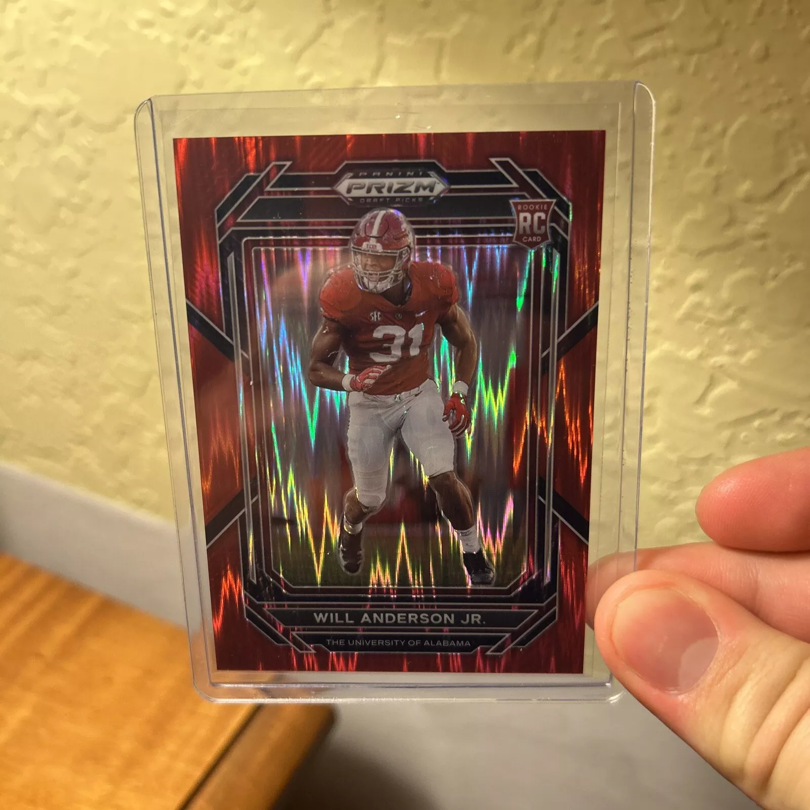 2023 Panini Prizm Draft Picks Will Anderson Red Flash /49 Rookie RC #162 SP