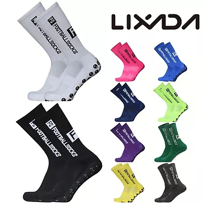 5 Paar LIXADA Fußballsocken Herren Damen Anti-Rutsch Sportsocken Grip Socken