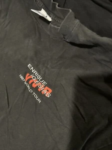 Enrique Iglesias Vivir World Tour 1997 CREW Black T Shirt XL Vintage - Picture 1 of 4