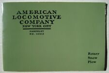 American Locomotive Company Railroad Rotary Snow Plow Pamphlet Old 1973 Reprint