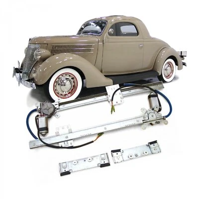 Kit de janela elétrica para 1936 Ford Model 48 Coupe Club Standard Deluxe ou 3 janelas - Imagem 1 de 4