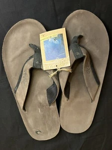 Sandalias Rip Curl Hombre Cuero Marrón Talla 13 - Imagen 1 de 6