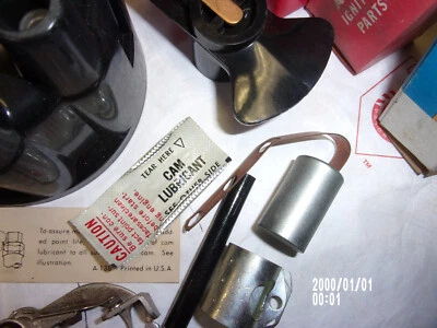 Condensador de puntos de rotor de tapa de distribuidor 361 arriba CHRYSLER DESOTO DODGE PLYMOUTH Foto 1 de 3