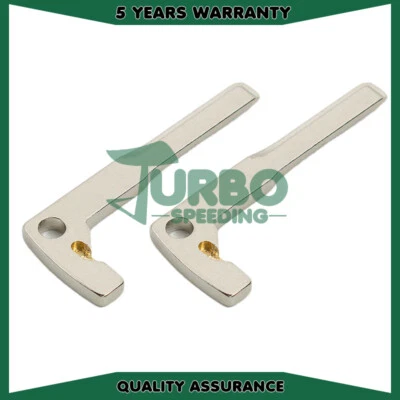 For Mercedes Benz CLA CLS CLK GLK GLA 2Pcs Uncut Emergency Insert Key Blade - Image 1 of 4