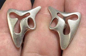 Georg Jensen Ohrringe Denmark Sterling Silber Splash #119, Henning Koppel - Bild 1 von 7