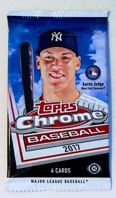 🔥 [1x] 2017 Topps Chrome Baseball Hobby Box Pack AARON JUDGE/CODY BELLINGER RCs - Image 1 of 4
