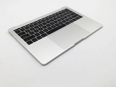 Apple MacBook Pro 13 A1708 2016 2017 Palmrest Battery US Keyboard Silver - Image 1 of 4