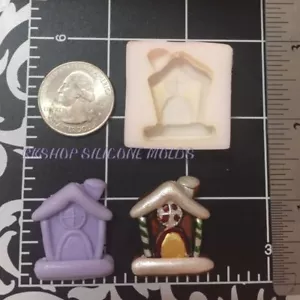 Christmas Gingerbread House Silicone mold for Fondant-polymer Clay-handcrafts - Picture 1 of 3