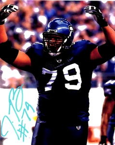 Red Bryant 8x10 Color Autogramm signed AUTO Seahawks SB XLVIII Champion - Bild 1 von 5