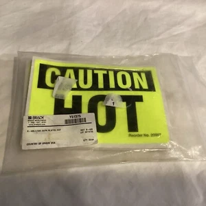 Brady Y51375 3.5X5" Caution Hot Adhesive Sign (Lot of 20) - Picture 1 of 1