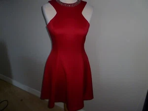 Red AX beaded dress size 10 - Picture 1 of 2