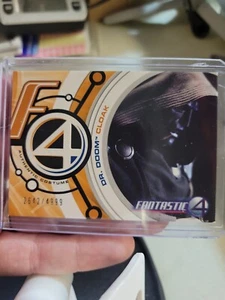 2005 Marvel Fantastic 4 Costume Card /4999 Dr Doom DD003 Cloak Leather fabric - Picture 1 of 2