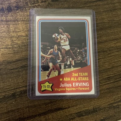 1972-73 Topps ABA All-Stars Julius Erving #255 (RC) Virginia Squires Foto 1 de 2