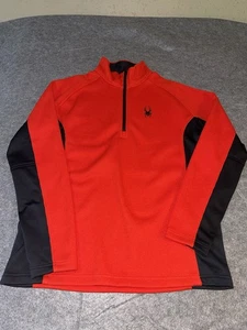 Chaqueta Spyder Bandit 1/2 Cremallera Ligera Stryke Para Hombres XXL Roja Negra - Imagen 1 de 6