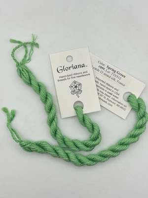 Gloriana 12 Strand Silk Floss For Needlework-2 Skeins/6 Yd Each-Spring Green - Image 1 of 2