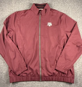 Cutter & Buck WeatherTec Texas A&M Aggies Full-Zip Jacket Men's XL Maroon - Picture 1 of 9
