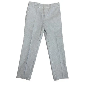 NEW Crewcuts Dress Pants Boys 6 Blue White Striped Thompson Coastal Preppy - Picture 1 of 6