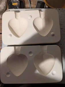 Molde de cerámica de fundición deslizante Hearts vintage - Imagen 1 de 6