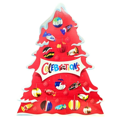 Celebrations Chocolate Tree Advent Calendar 215g Christmas Countdown - Image 1 of 4