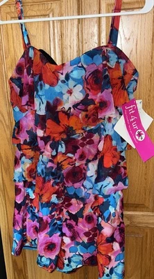 Traje de baño multicolor Fit 4 U By para mujer talla 14 Foto 1 de 3