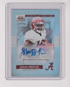 2023 Bowman U Alabama Crimson Tide Silver Autograph Shazz Preston 29/99 - Bild 1 von 1