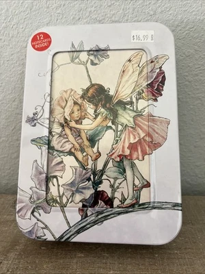 Nuevo árbol gratis 12 tarjetas de felicitación en lata “Fairy Babies” arte Cicely Mary Barker Foto 1 de 4